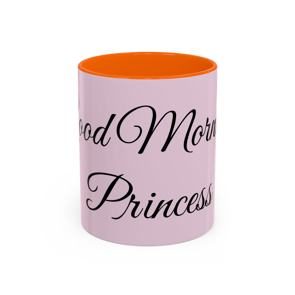 Good Morning Princess Accent Coffee Mug — Pink Script 11/15oz